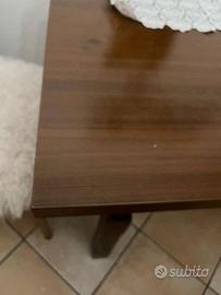 tavolo noce e scarpiera