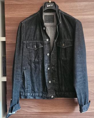 Guess giubbotto jeans uomo nero taglia XL