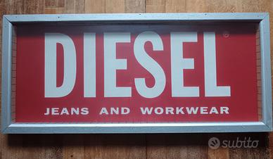 Grande Scritta DIESEL Vintage da negozio