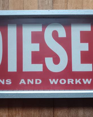 Grande Scritta DIESEL Vintage da negozio