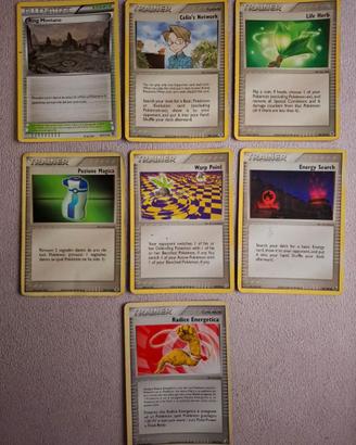 Lotto 7 Carte Pokémon Allenatore Vintage Era EX