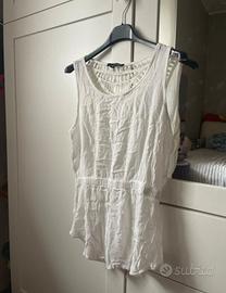 Canottiera bianca con schiena scoperta Tally Weijl