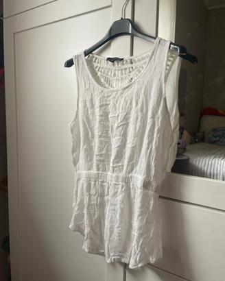 Canottiera bianca con schiena scoperta Tally Weijl