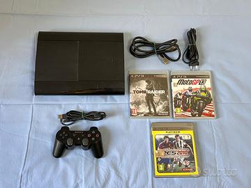 PlayStation 3 Super Slim 230 gb + 3 giochi ps3