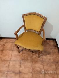 coppia di poltroncine in tessuto