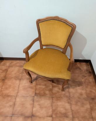 coppia di poltroncine in tessuto