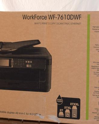 Epson  Work Force WF-7610, A3 con scanner, scatola