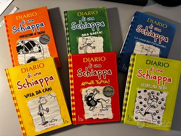 N. 6 volumi Diario di una Schiappa come nuovi
