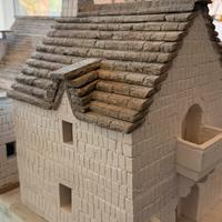 Masseria in pietra in miniatura fatta a mano