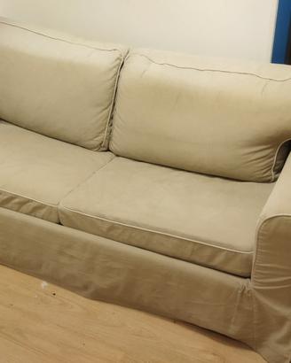 Divano letto Ektorp Ikea beige 3 posti