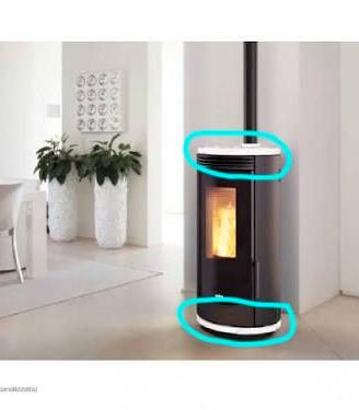 Ceramiche per stufa Aurora Ravelli bianche nuove