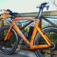 Bici triathlon crono arancione General Lee