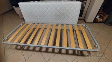 rete e materasso singolo 