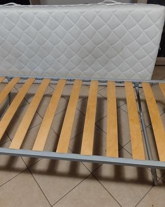 rete e materasso singolo 