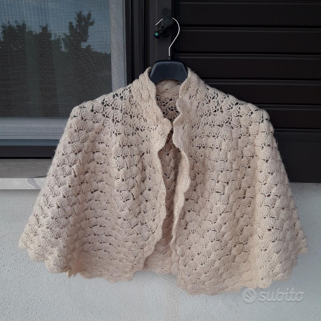 Mantella Della Nonna A Uncinetto A Punto Ventaglio Scialle Della