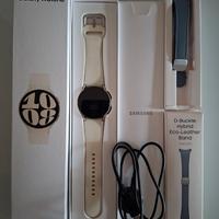 Galaxy watch 6 bianco cinturino Samsung pelle