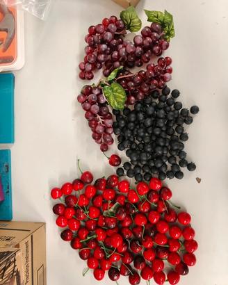 Lotto frutta finta decorativa.