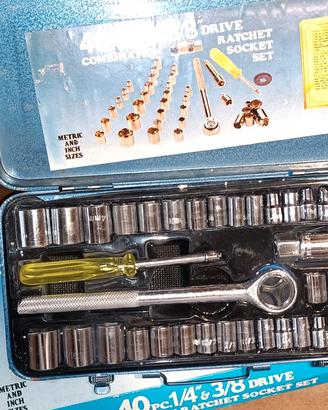 Set chiavi a cricchetto 40 pz