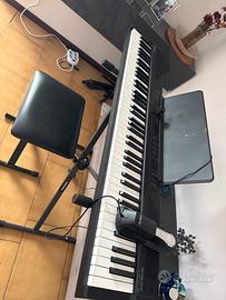 Tastiera piano + Pedale + Supporto + Sgabello