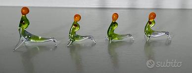Foche in vetro di Murano