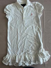 Vestitino Ralph Lauren bianco 6 anni