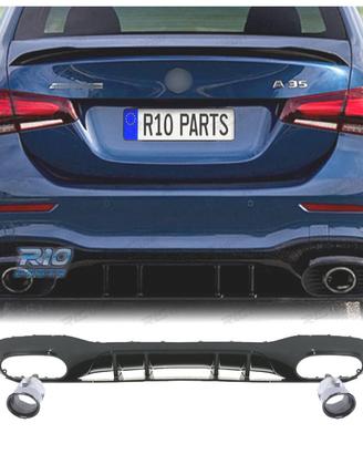 DIFFUSORE MERCEDES CLASSE A V177 SEDAN 18- LOOK A3