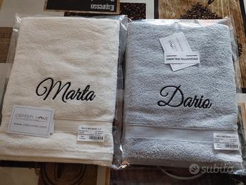  Asciugamani NUOVI 1+1 viso+ospite per Natale