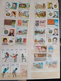 Serie di francobolli di CUBA vari anni