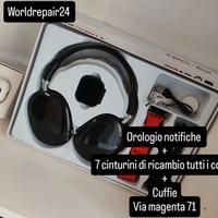 worldreapir24 orologio+cuffie+7 cinturini di ricam