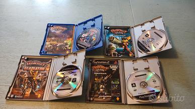 PS2 Giochi Saga Ratchet & Clank ( 4 giochi)