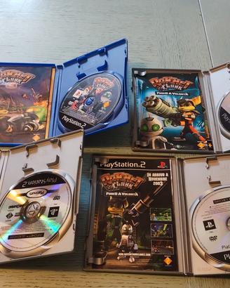 PS2 Giochi Saga Ratchet & Clank ( 4 giochi)
