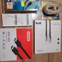 Cavi vari nuovi  usb/ hdmi 5 pezzi