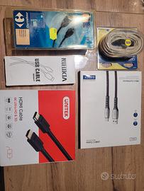 Cavi vari nuovi  usb/ hdmi 5 pezzi
