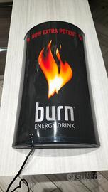 insegna luminosa BURN ENERGY