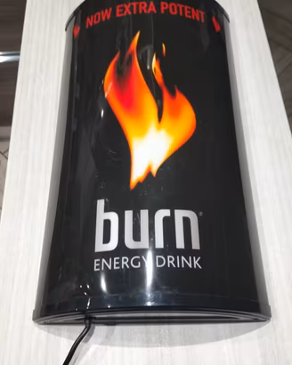 insegna luminosa BURN ENERGY