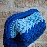 Clutch bag sfumata in fettuccia lycra