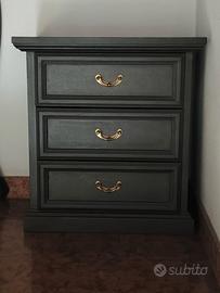 Comodini Vintage Restyling- Antracite & Oro Brunit