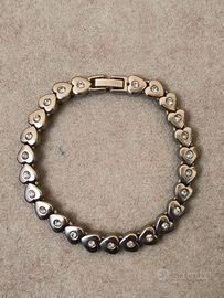 Bracciale Artigianale Cuoricini Argento 925