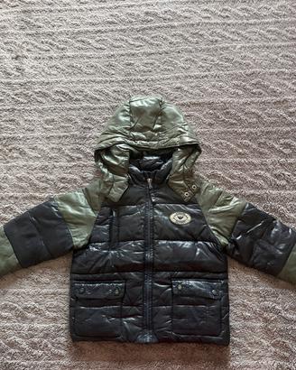 Giubbotto armani junior verde e blu opaco