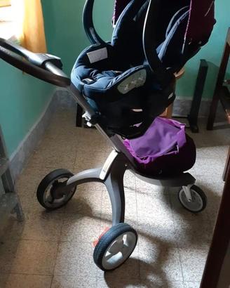 Trio Stokke ovetto passeggino culla
