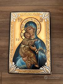 Icona madonna della tenerezza 22x32 cm