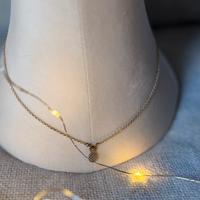 Catenina argento/oro ananas