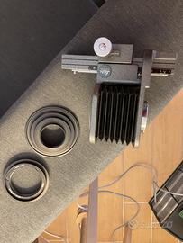 Leica soffietto M con due adattatori