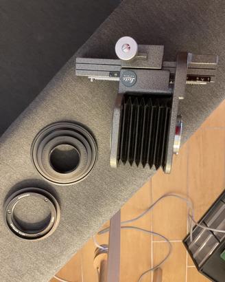 Leica soffietto M con due adattatori