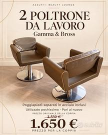 2 Poltrone gamma&bross COME NUOVI