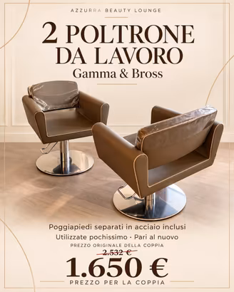 2 Poltrone gamma&bross COME NUOVI