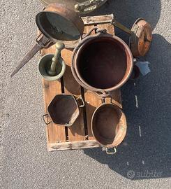 Oggetti in rame e ottone