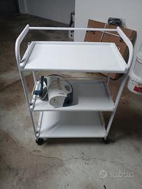 Carrello 3 ripiani con ruote