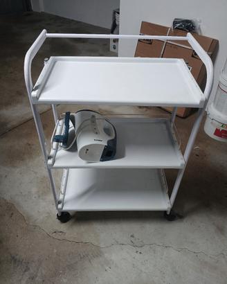 Carrello 3 ripiani con ruote