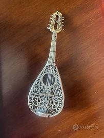 Mandolino in Argento Massiccio 800 Traf, miniatura